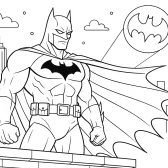 Batman Coloring Page – Heroic Line Art for Kids
