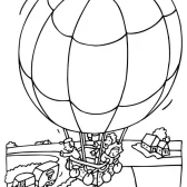 Coloring Pages Hot Air Balloon